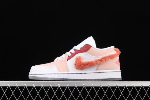 2021 Nike Jordan 1 Low Pink Rose White DC0774-155