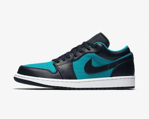 Air Jordan 1 Low LT Blue Black Green Best Price Basketball Shoes 553558-026