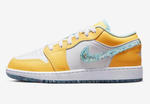 Air Jordan 1 Low SE GS Recycled Grind Citron Pulse Action Green DX4375-800