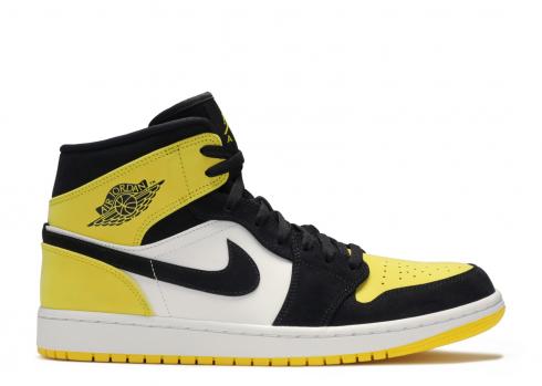 Nike Air Jordan 1 Mid Yellow Toe Black 852542-071
