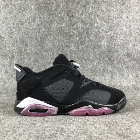 Air Jordan 6 Low GG Sun Blush Unisex Shoes Black Pink 768878