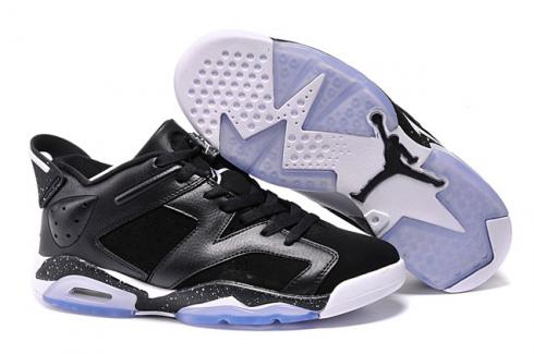 Nike Air Jordan Retro VI 6 Low Black White Chrome Men Women Shoes 304401 013
