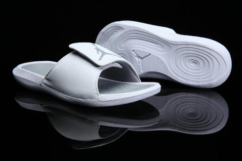 Nike Jordan Hydro 6 white grey Women Sandal Slides Slippers 881474-100