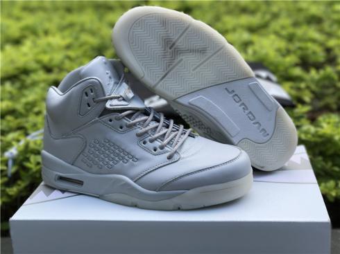 Nike Air Jordan V 5 Retro Men Basketball Shoes Pure Platinum White 881432-003