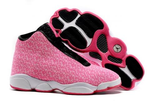 pink and white basketball shoes