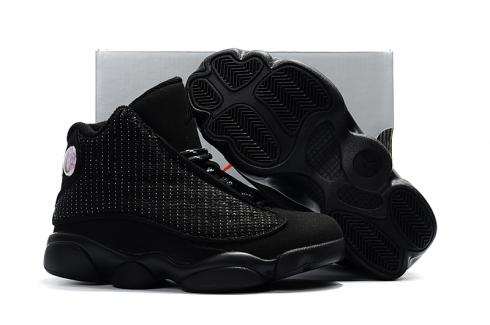 Nike Air Jordan 13 Kids Shoes All Black New