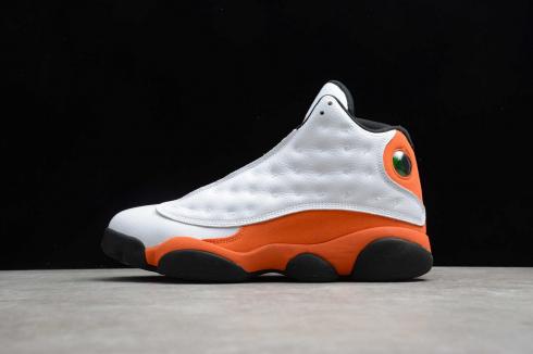 Air Jordan 13 Retro White Black Starfish Orange Shoes 414571-415