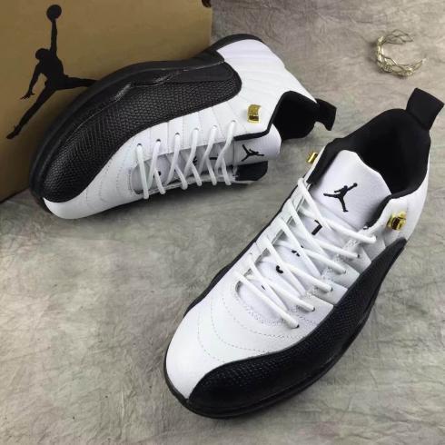 Nike Air Jordan Retro XII 12 Low White Black Men Shoes 308317