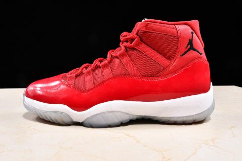 Air Jordan 11 Retro Gym Red White Mens Basketball Shoes 378037-603