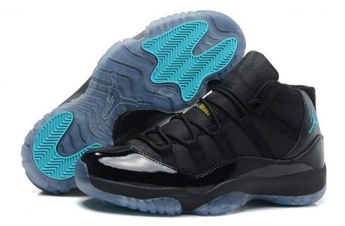 Nike Air Jordan Retro XI 11 Black Gamma Blue Women Shoes 378038 006