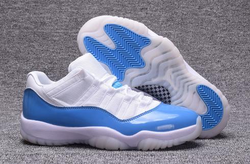 Nike Air Jordan XI 11 Retro Low Men Shoes White Light Blue 528895-106