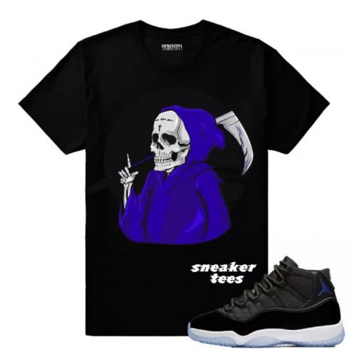 Match Jordan 11 Space Jam 21 Savage AKA The Reaper Black T-shirt