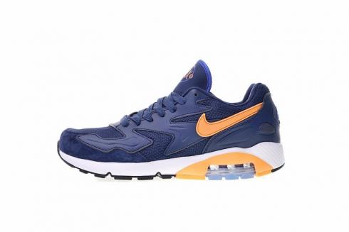 Nike Air Max 180 OG 2 Dark Blue Orange White Shoes 104042-047