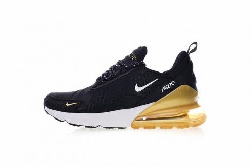 black white and gold air max 270