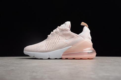 Nike Air Max 270 Flyknit Pink White Small Swoosh AH8050-601