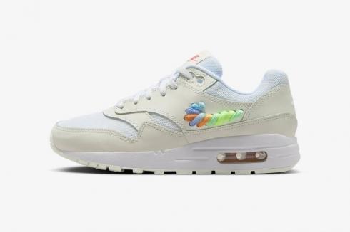 Nike Air Max 1 Low Rainbow Lace Swoosh GS Multi-Color Summit White Dark Pony FN4782-100