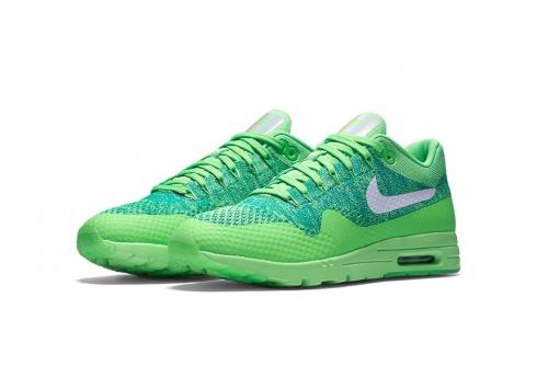 Nike Air Max 1 Ultra Flyknit - Green White 843384-301