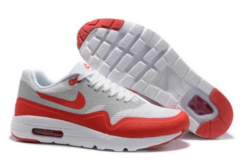 Nike Air Max 1 Ultra Essential Grey Red White Men Running Shoes OG 819476-006
