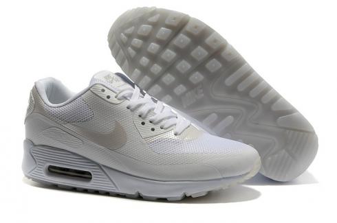 Nike Air Max 90 Hyp Prm All White Unisex Safari Running Shoes 454460-030