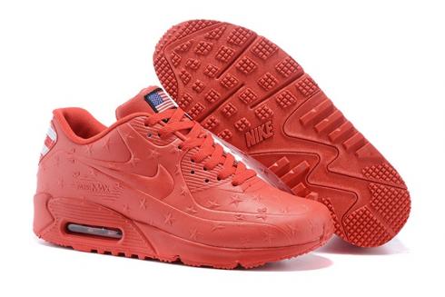 Nike Air Max 90 VT USA Independance Day Unisex Running Shoes ALl Red Dot 472489-062