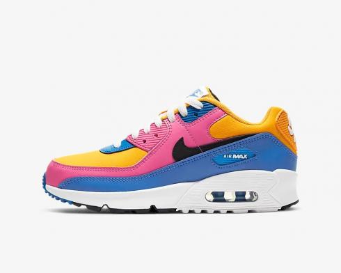 Nike Air Max 90 GS Blue Pink Yellow Multi-Color CD6864-700