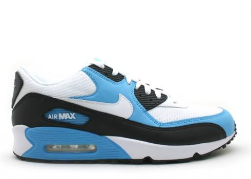 Nike Air Max 90 Leather Blue White Black Vivid 302519-116