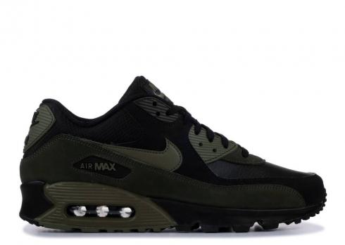 Nike Air Max 90 Leather Medium Olive Sequoia Black 302519-014 ...