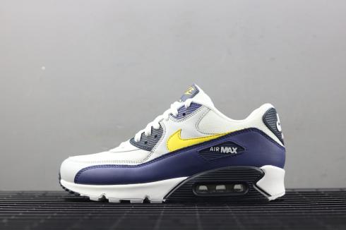 Nike Air Max 90 Essential White Tour Yellow Blue AJ1285-101