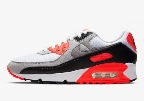 Nike Air Max 90 Infrared White Black Cool Grey Radiant Red CT1685-100