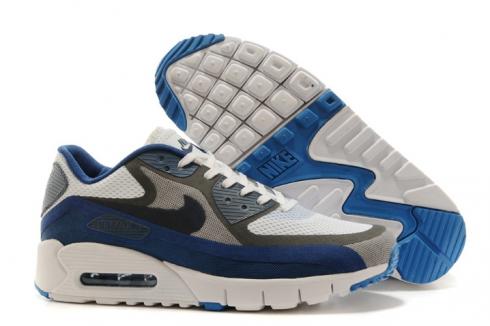 Nike Air Max 90 Breeze Schuhe Sneakers White Light Grey Dark Blue ...