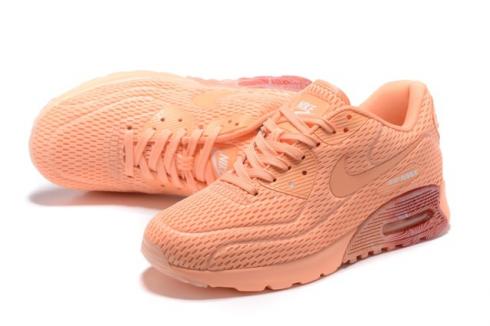 Womens Nike Air Max 90 Ultra BR Breathe Shoes Orange Total Crimson 725061-800