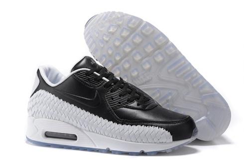 Nike Air Max 90 Woven Black White Men Women Training Running Shoes 833129-003