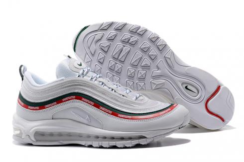 Nike Air Max 97 Unisex Runnging Shoes White Red Green 917704