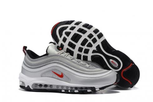 Nike Air Max 97 White Silver Grey Black Men Running Shoes Sneakers Trainers 312641-059