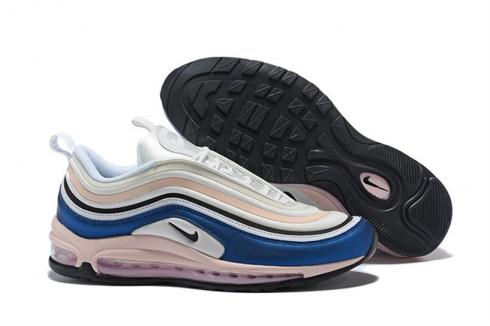 Nike Womens Air Max 97 Running Shoes Blue Pink 313054-808