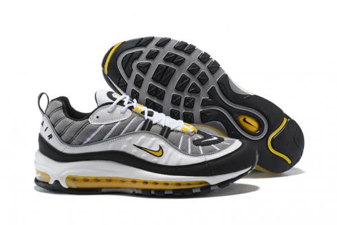 Nike Air Max 98 Men Running Shoes Light Grey Black Brown Special