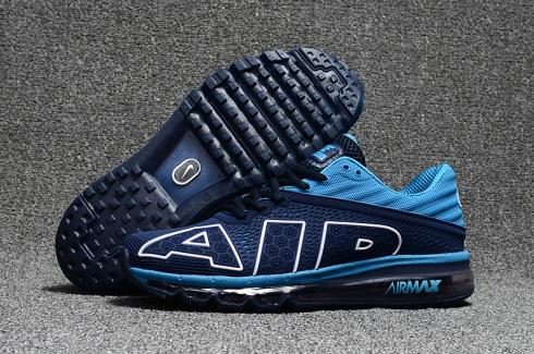 Nike Air Max Flair 2017 Running Shoes AIR KPU Men Deep Blue Light Blue 942236-409