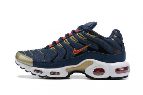 Nike Air Max Plus Olympic Obsidian Metallic Gold White Comet Red DH4682-400