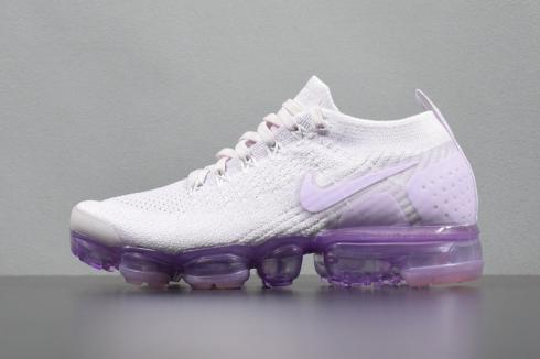 Nike Air VaporMax Flyknit 2.0 Light Violet White Sneakers 942843-501