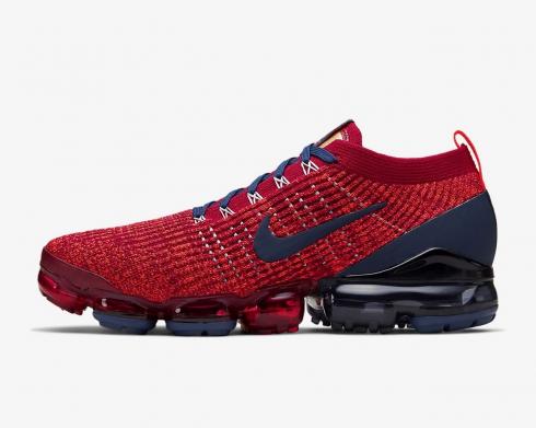 nike air vapormax flyknit 3 red and blue