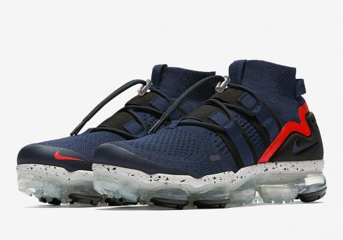 Nike Air VaporMax Utility College Navy Habanero Red AH6834-406