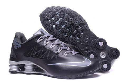 Nike Air Shox 808 Running Shoes Men Black Silver