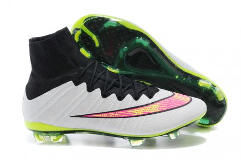 Nike Mercurial Superfly FG ACC Soccer Cleats White Black Volt Pink 641858-170