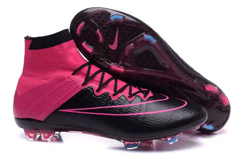 pink and black cleats