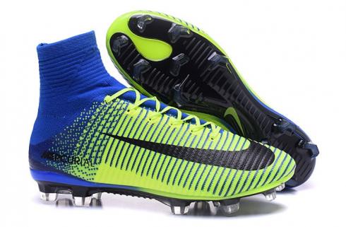 Nike Mercurial Superfly V FG ACC Soccers Shoes Green Blue Black