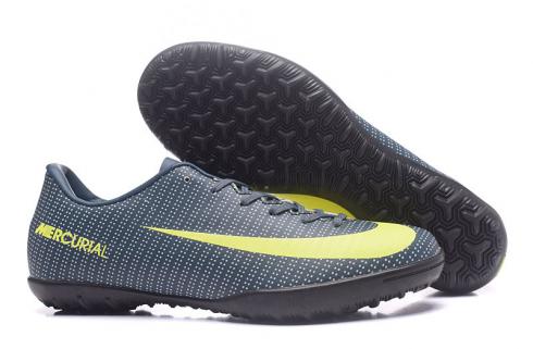 Nike Mercurial Superfly V CR7 Soccers Shoes Navy Blue Yellow