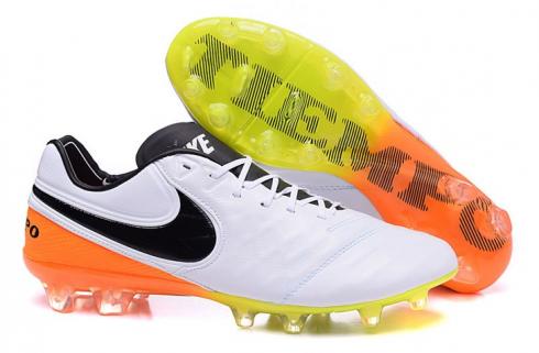 Nike Tiempo Legend VI FG Soccers Boots Radiant Reveal White Orange Black
