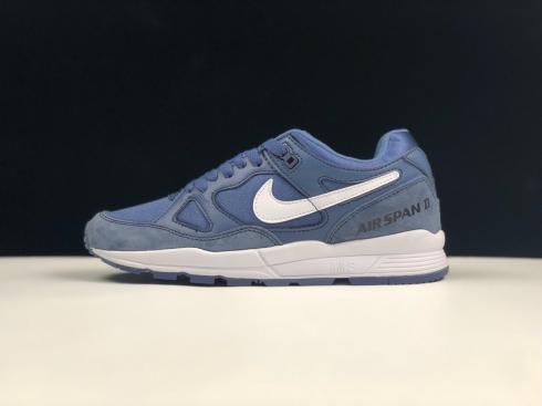Nike Air Span II Diffused Blue White Running Shoes AH8047-400