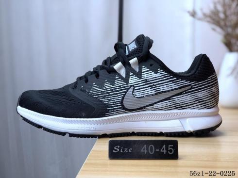 Nike Air Zoom Span 2 Black Dark Grey White Metallic Silver 908990-001