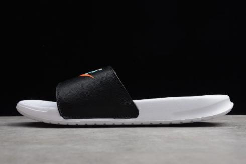 2019 Nike Benassi Swoosh Black White 321618 003